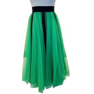 Item # A232  Nancy New York  Fairycore  Green Tulle  Skirt  Mesh  NWT  M